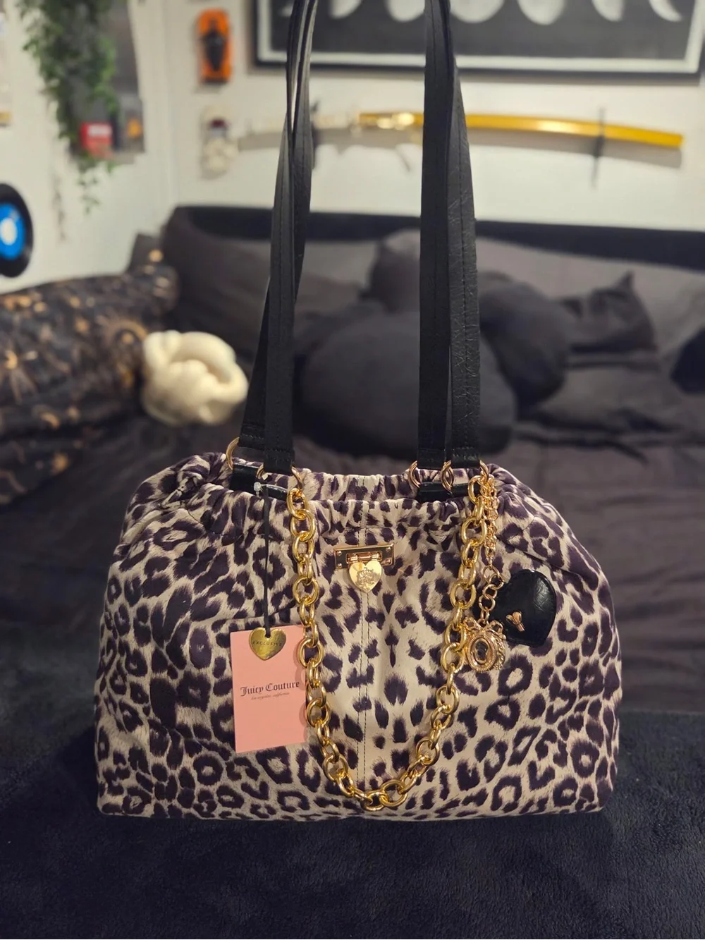 NEW Juicy Couture Fashionable Juicy Tote in Snow Leopard #juicycouture